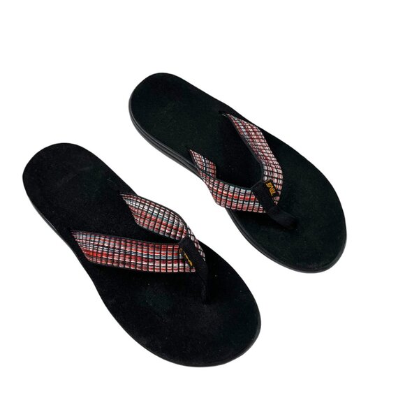 Teva Womens Voya Multicolor strap Sports Flip-Flops Size 10 - Picture 1 of 9